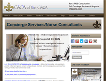 Tablet Screenshot of conciergeservicesofaugusta.com